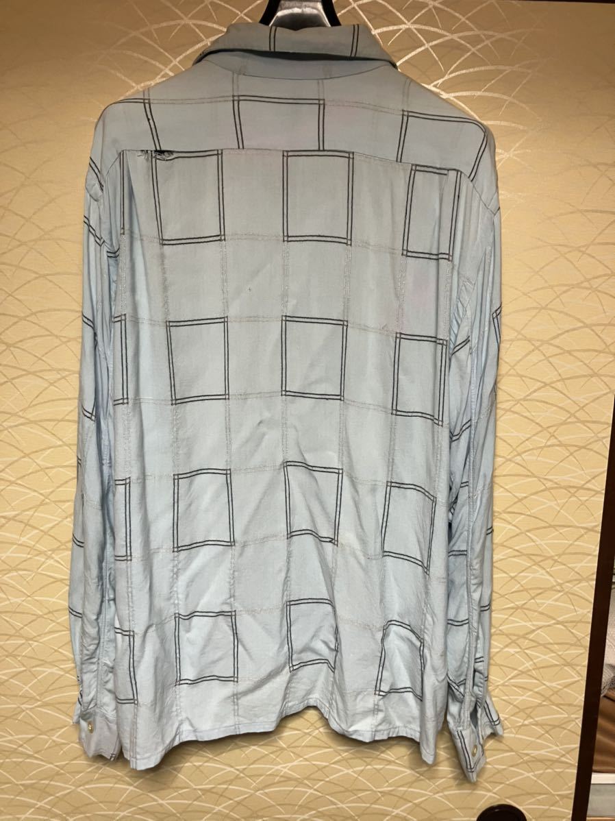 50s 60s B.V.D オープンカラーシャツ レーヨン チェック VINTAGE