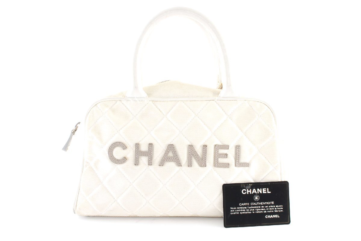 シャネル ミニバッグ スポーツライン ロゴ ボストンバッグ CHANEL 