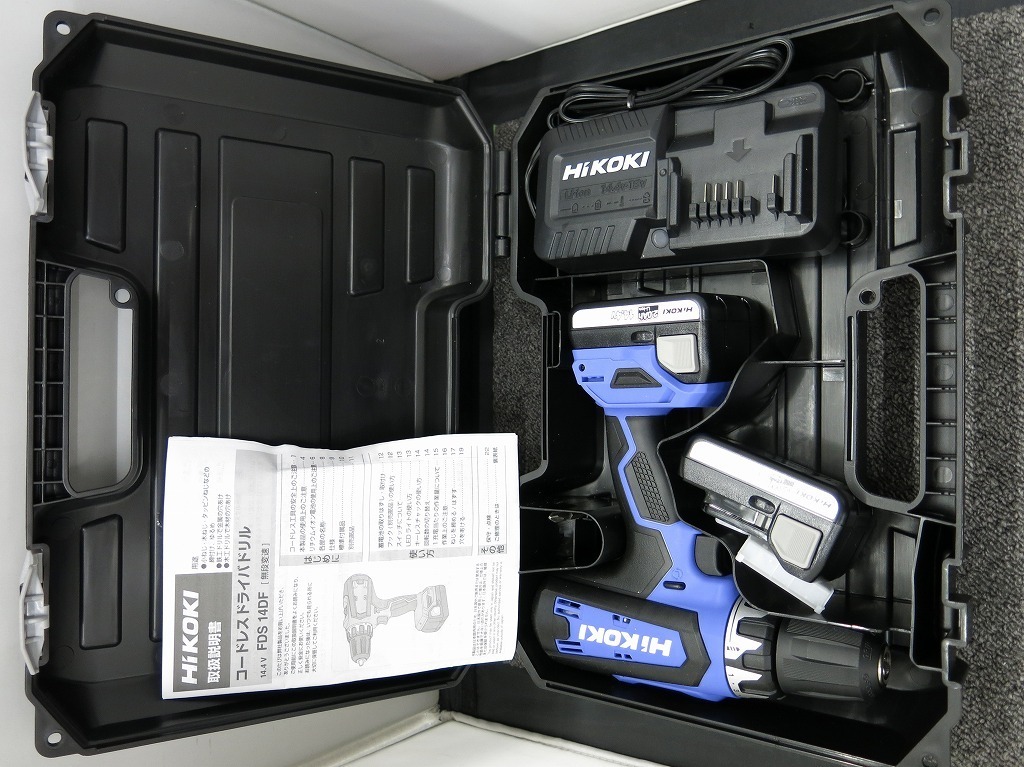  ハイコーキ HiKOKI 充電ドライバドリル FDS-14DF 2BG バッテリー2個付き(本体)｜売買されたオークション情報、yahooの商品情報をアーカイブ公開 - オークファン ドリルドライバー