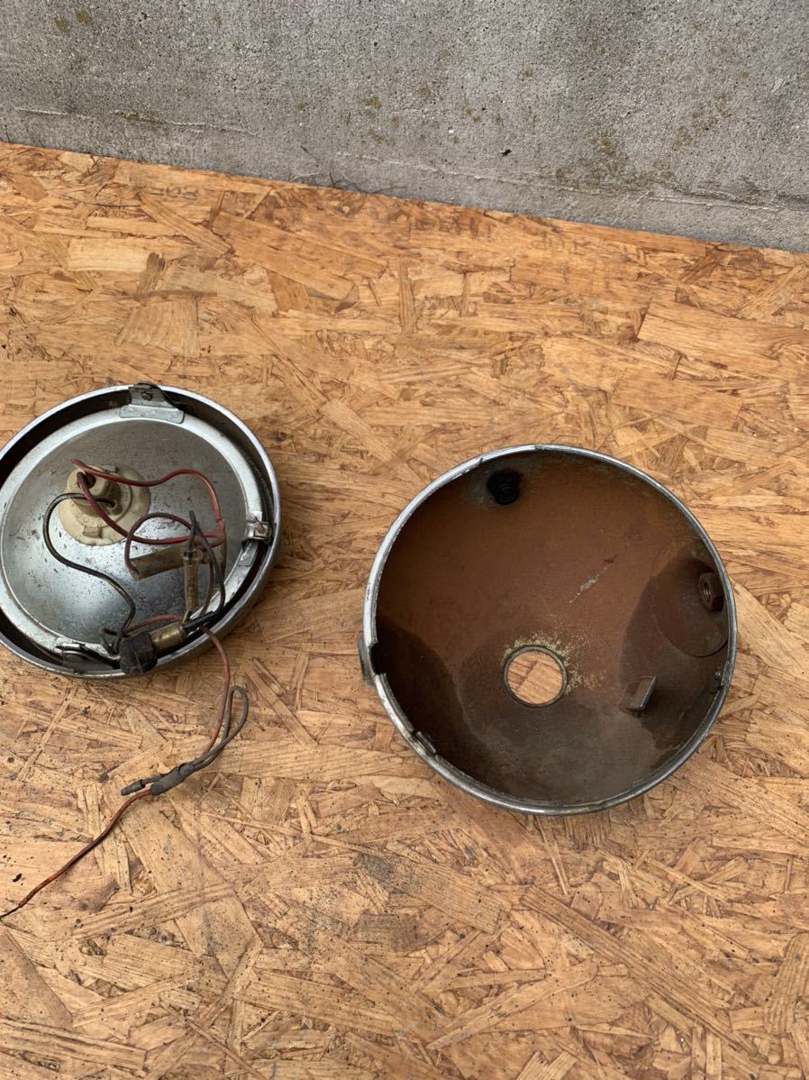 カワサキ　W1 W1S 純正ヘッドライト カワサキ W1 W1S ヘッドライトASSY 点灯OK ビンテージ中古