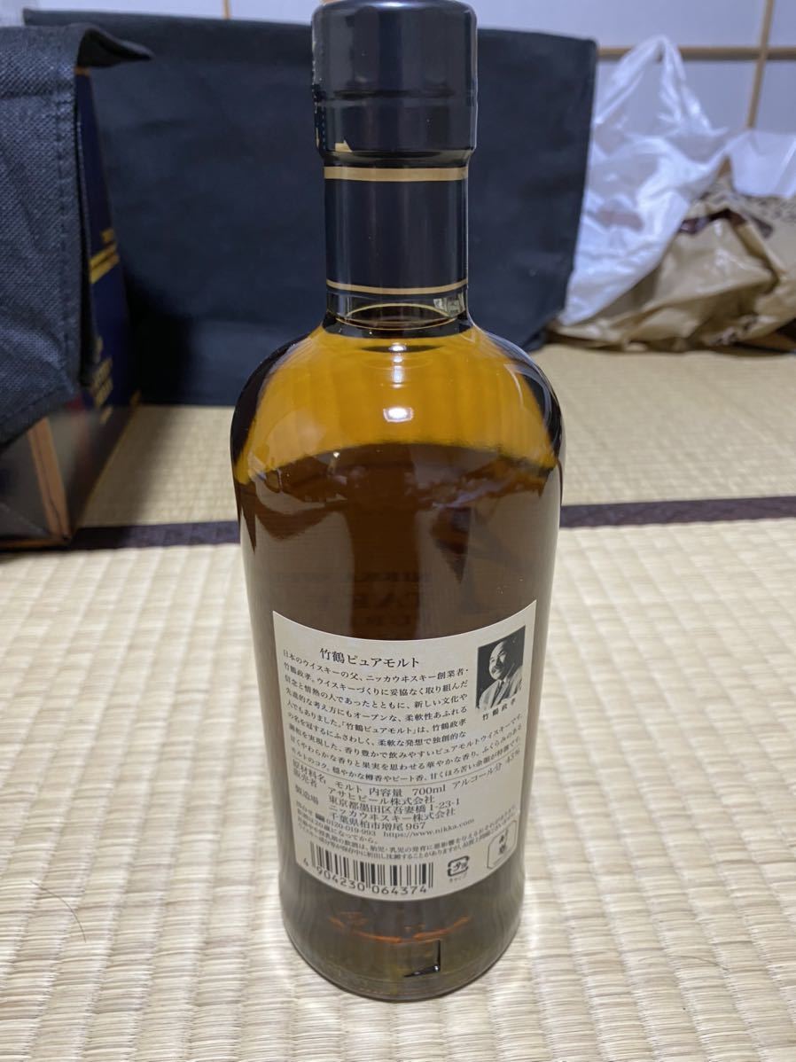 竹鶴 白ラベル 700ml 楽天市場】ニッカ 竹鶴 ピュアモルト 700ml 43度 |