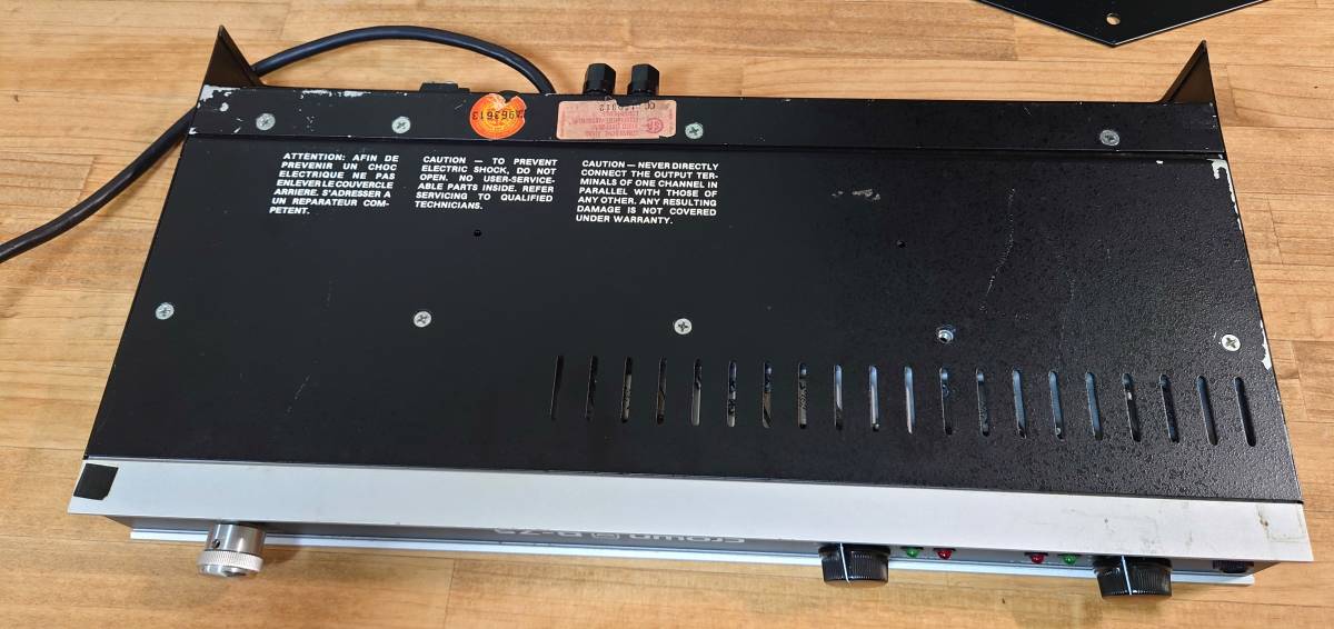 ☆ ウッドケース付き!! CROWN D-75 100V仕様 メンテナンス済 AMCRON