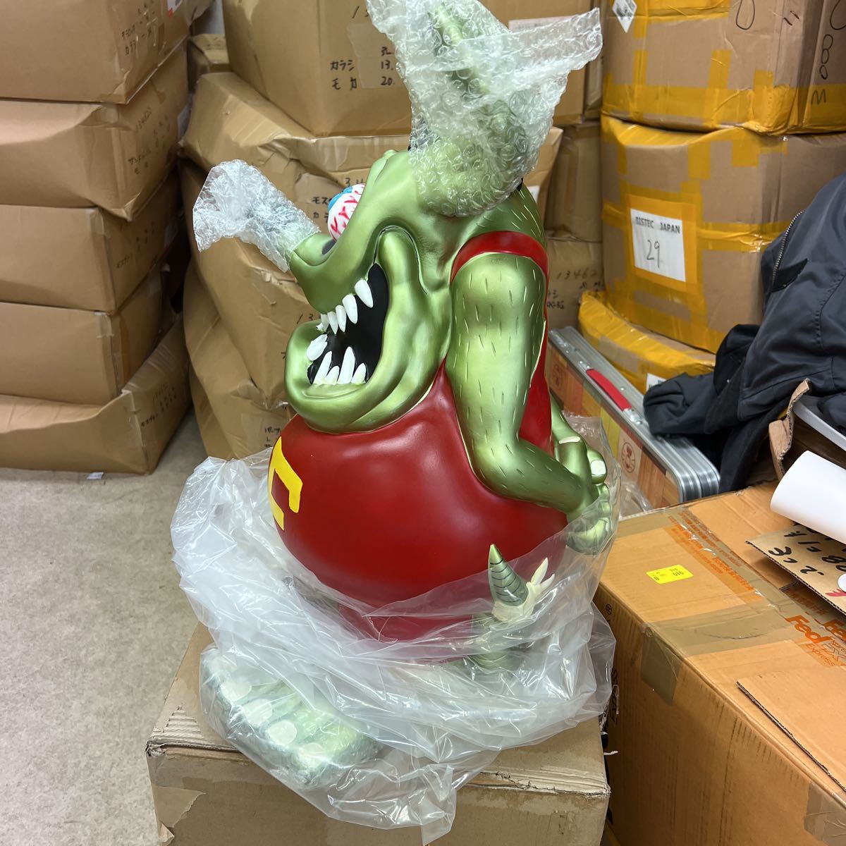 未開封　ラットフィンクビック貯金箱　メタリックグリーン　60センチ_2