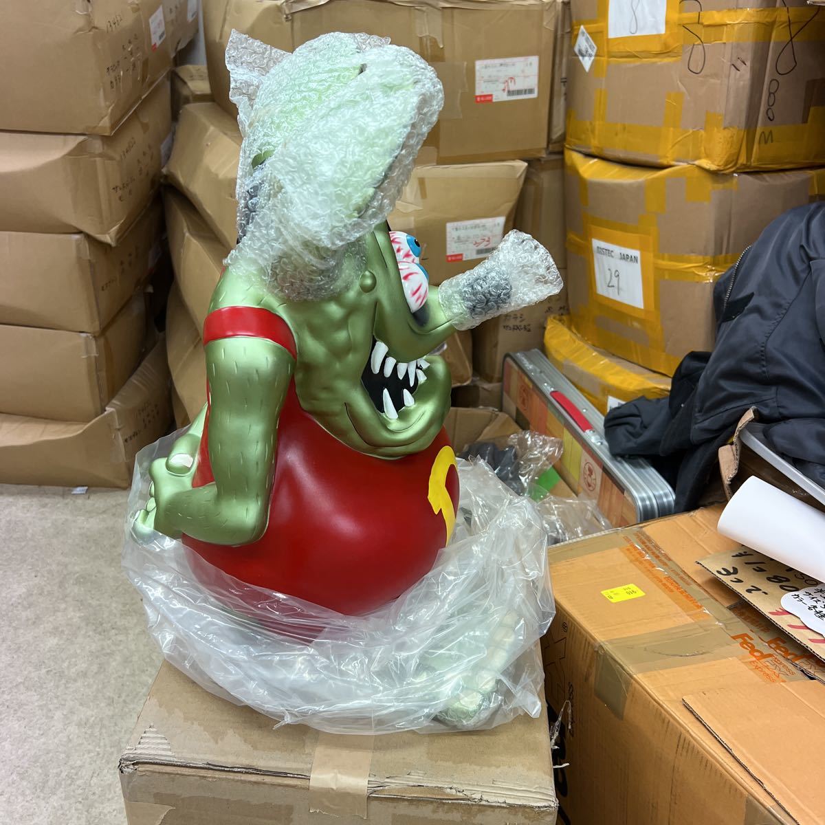 未開封　ラットフィンクビック貯金箱　メタリックグリーン　60センチ_4