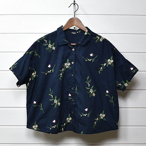 marble SUD マーブルシュッド EMB EMBオミナエシ刺繍ブラウス Archive 