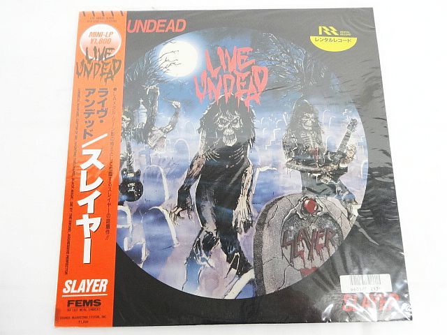 全国無料，お買い得 LP レコード SLAYER LIVE UNDEAD スレイヤー ライヴアンデッド SP18-5249 帯付き レンタル落ち 現状品(一般)｜売買されたオークション情報、yahooの商品情報をアーカイブ公開 - オークファン 一般