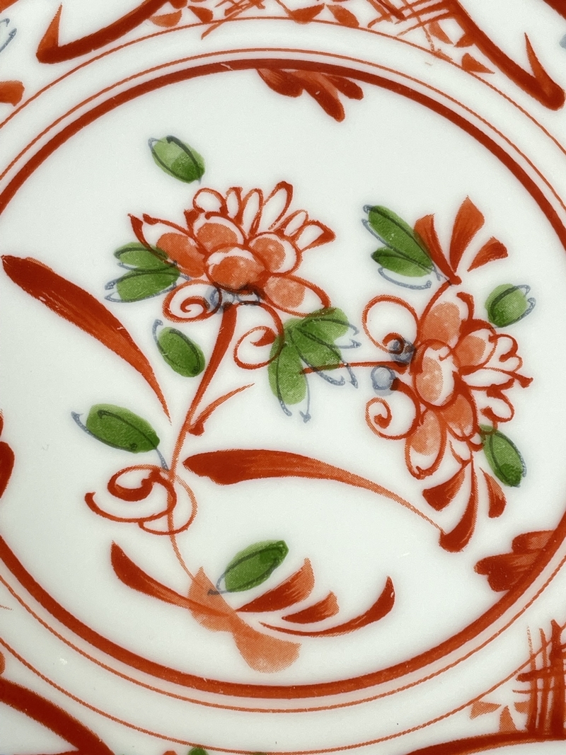 橘吉 たち吉 和食器 三客 花絵図 直径21cm 和皿 和風 陶器製 食器