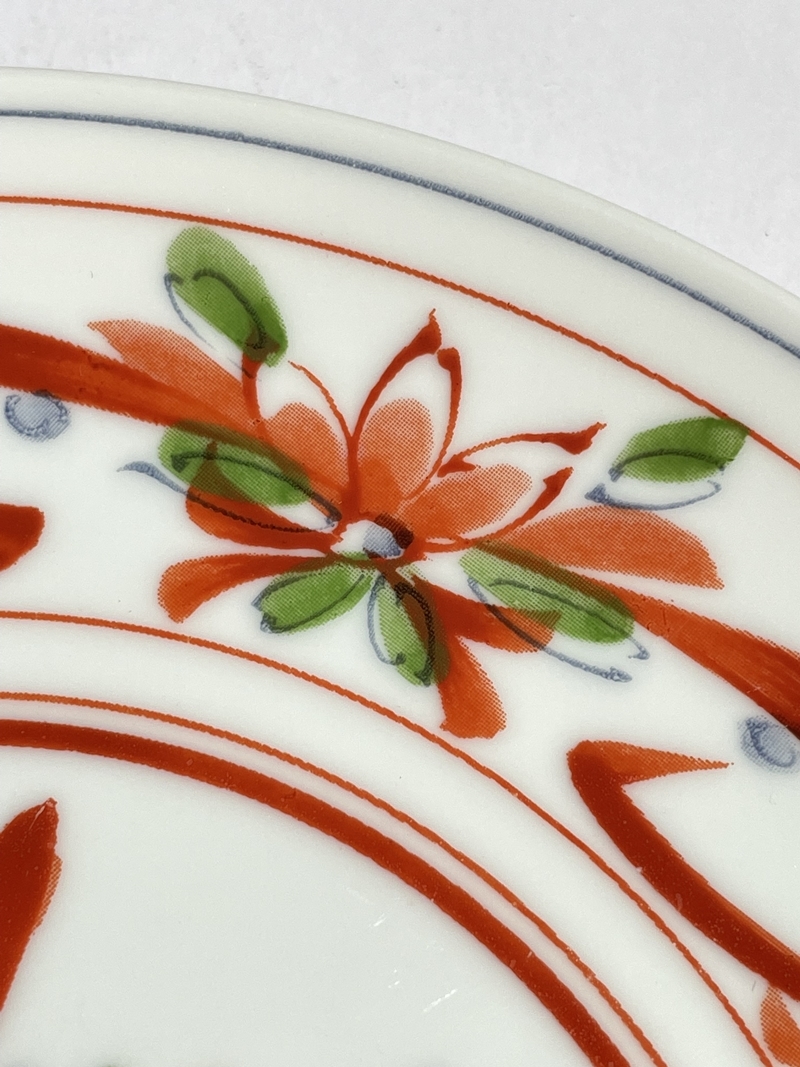 橘吉 たち吉 和食器 三客 花絵図 直径21cm 和皿 和風 陶器製 食器