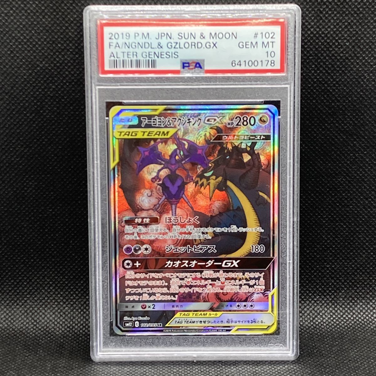 PSA10 SR アーゴヨン&アクジキング アーゴヨン&アクジキングGX 
