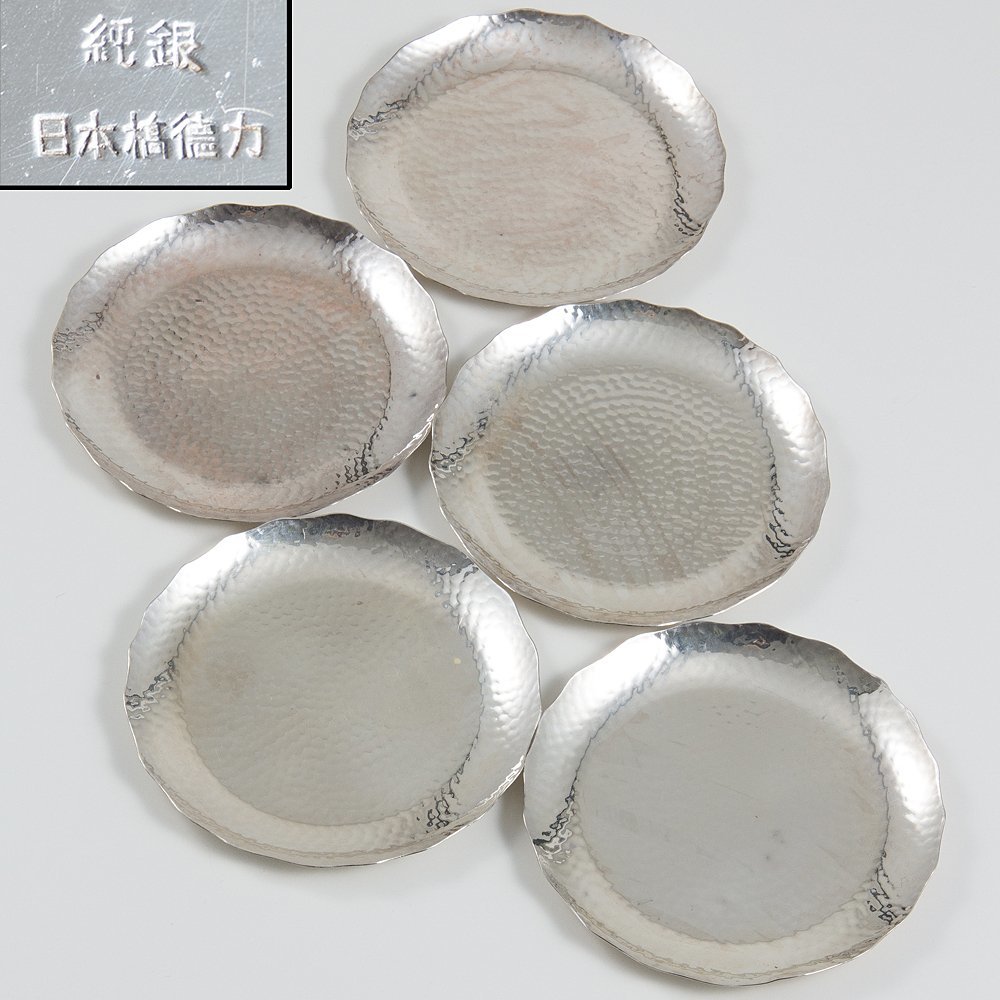 銘々皿 - | 純銀 の落札相場・落札価格 純銀」酒器 「徳力 (銀製