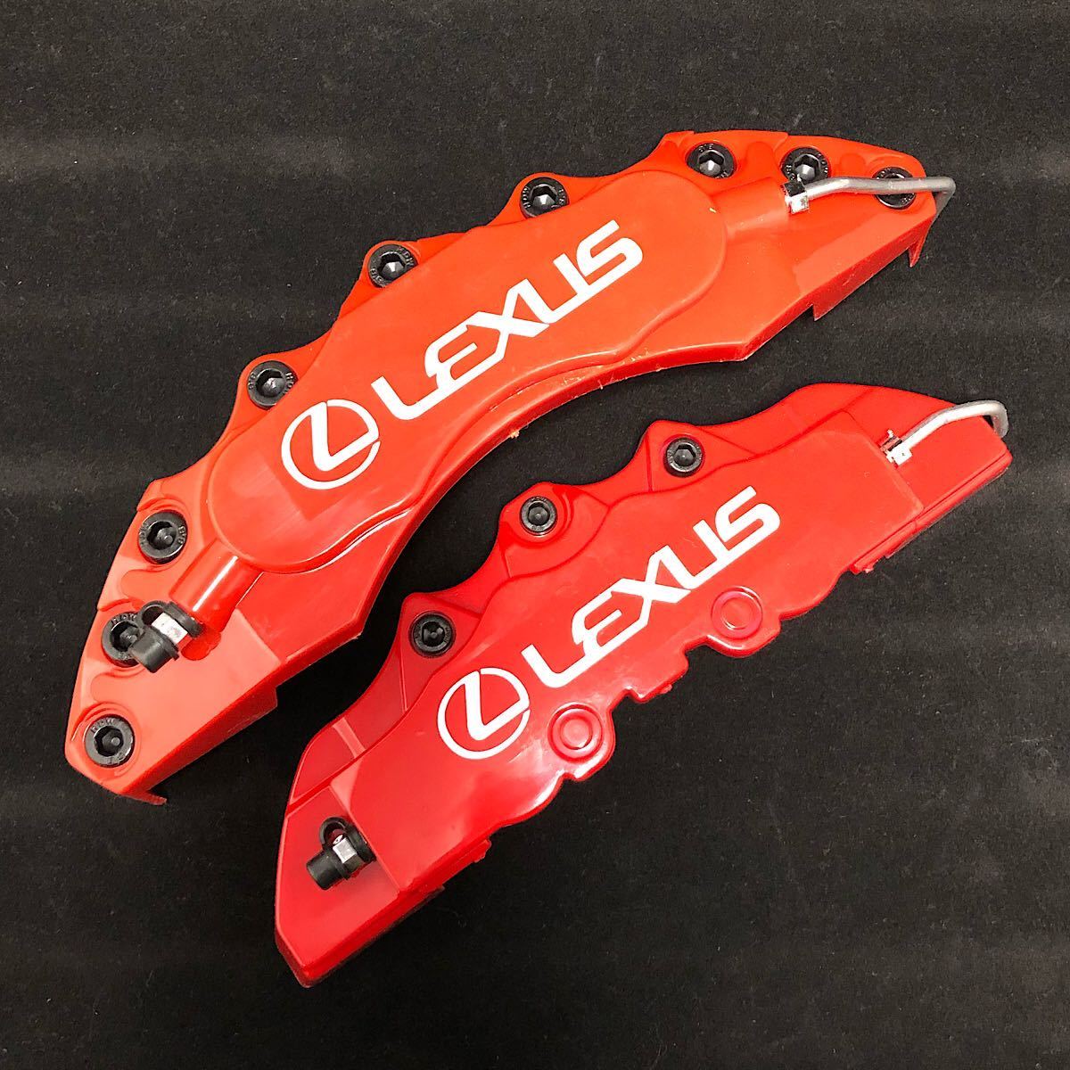 金属ボルト】LEXUS キャリパーカバー レクサス 赤 レッド×ホワイト