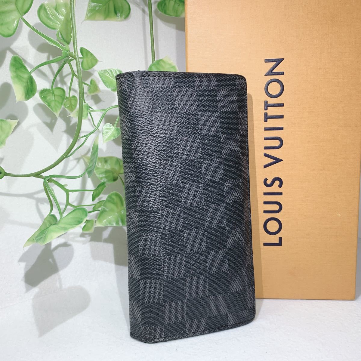 1円スタート】LOUIS VUITTON ルイヴィトン ダミエ グラフィット 長財布 