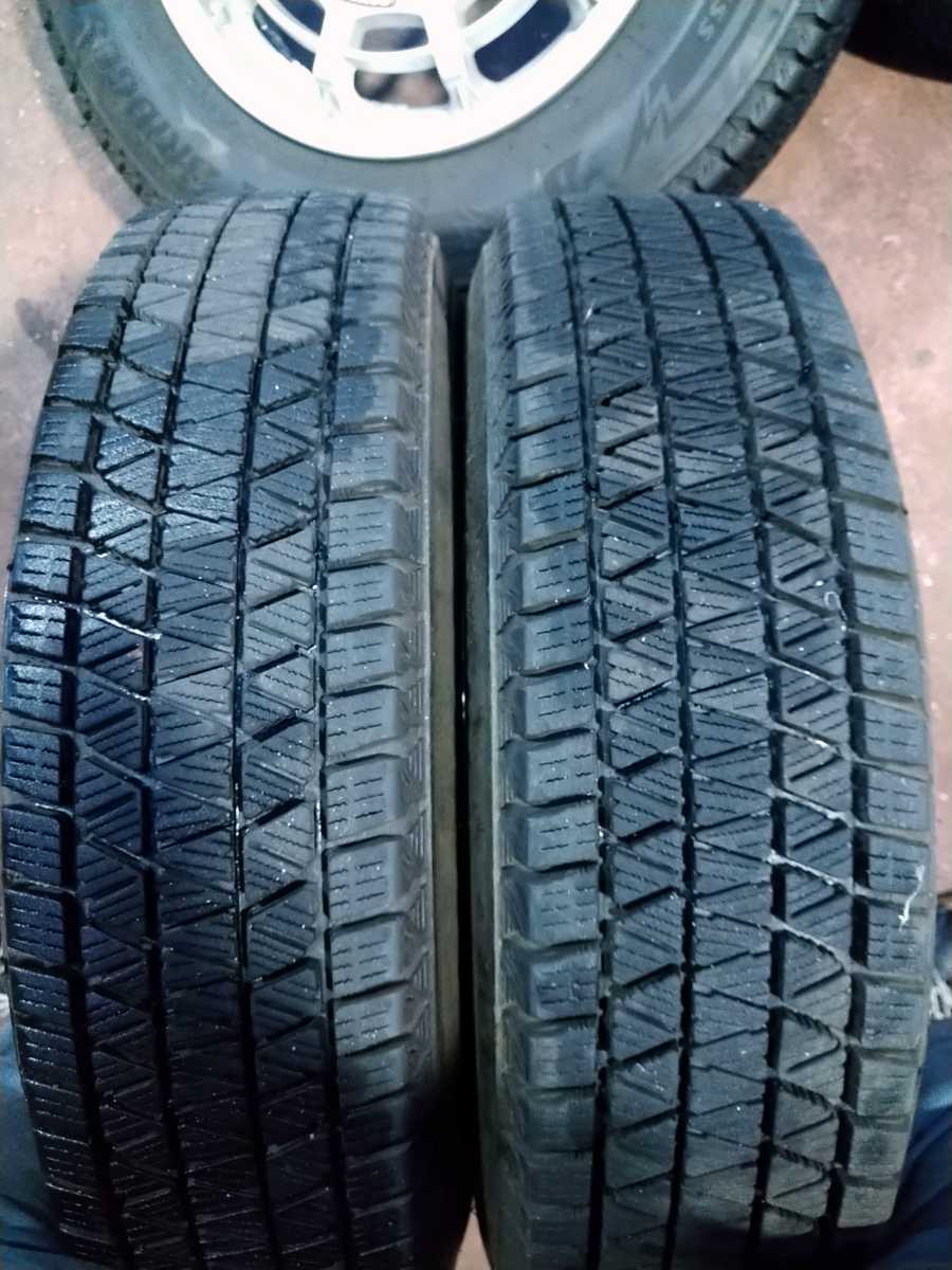 パジェロミニ 175&frasl;80R15 中古 114.3&frasl;5H ET42■ (スタッドレス) 中古　三菱パジェロミニ　スタッドレスホイールセット　175/80R15 ブリヂストン　DM-V3 19年製　純正アルミホイール　ラリーアート　　　