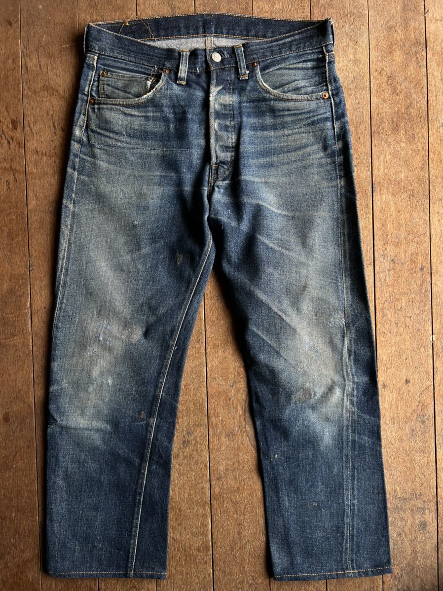 Special LEVIS 501 66前期 濃紺 鬼ヒゲ 蜂の巣 ゴールデンサイズ 
