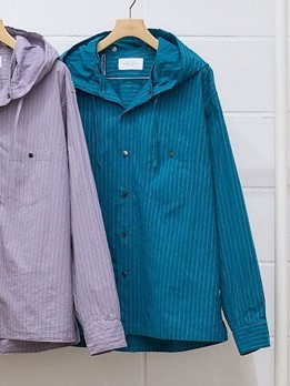 2022春夏 サイズ3 UNUSED アンユーズド グリーン US2221 Hooded Stripe 