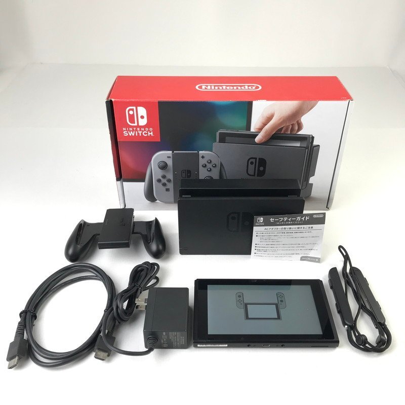 中古品】 Nintendo Switch ニンテンドースイッチ 旧型 本体 グレー