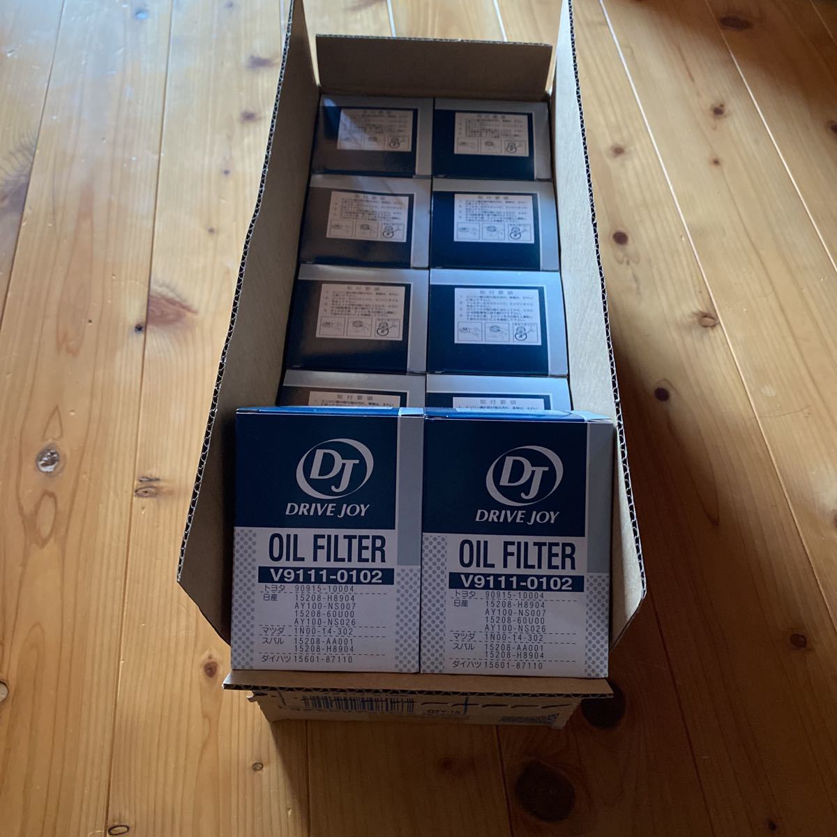 タクティー製　DRIVE JOY オイルフィルター 10個セット　 V9111-0102 TOYOTA オイルエレメント