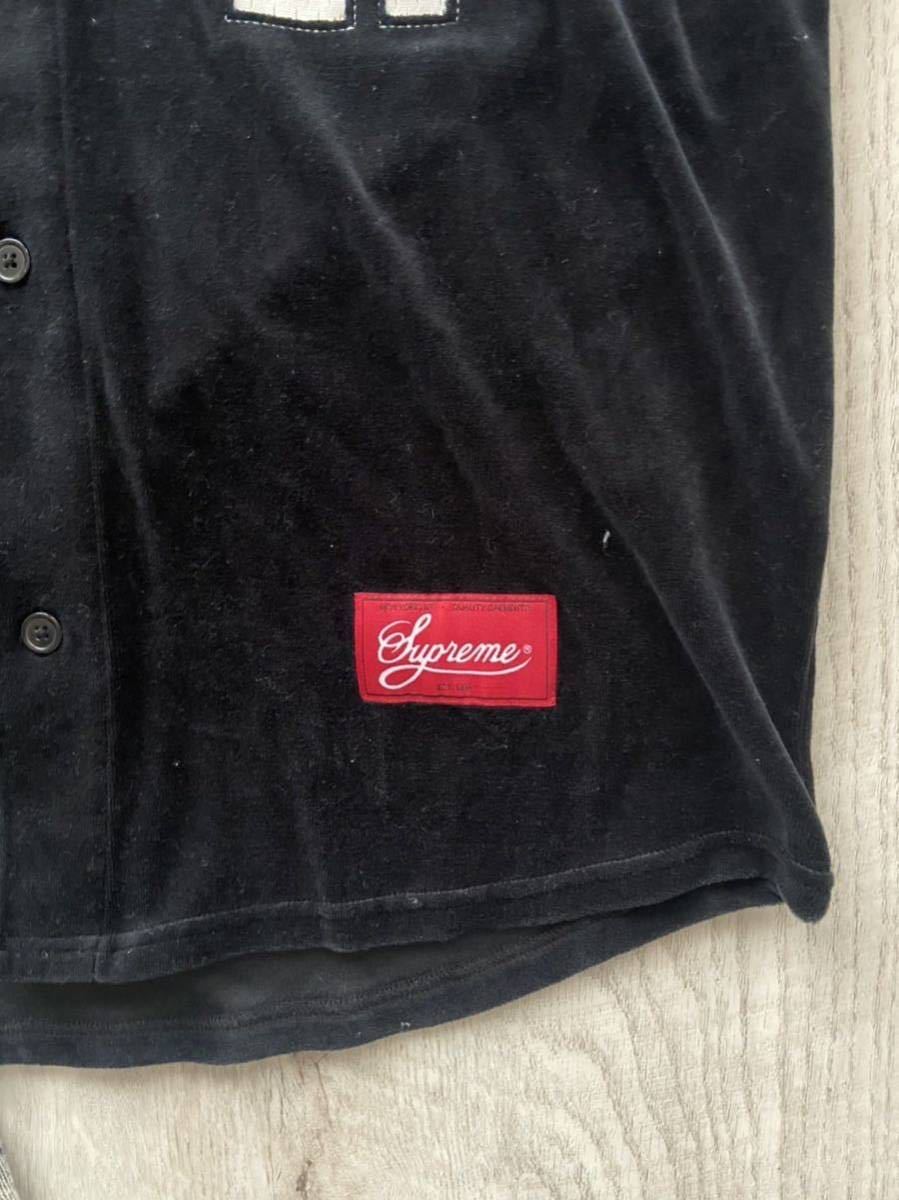 Supreme ベースボールシャツ 2021 ベロア Baseball Velour Jersey velour baseball のシャツ&frasl;ブラウスを使った「ベロア」の人気ファッション