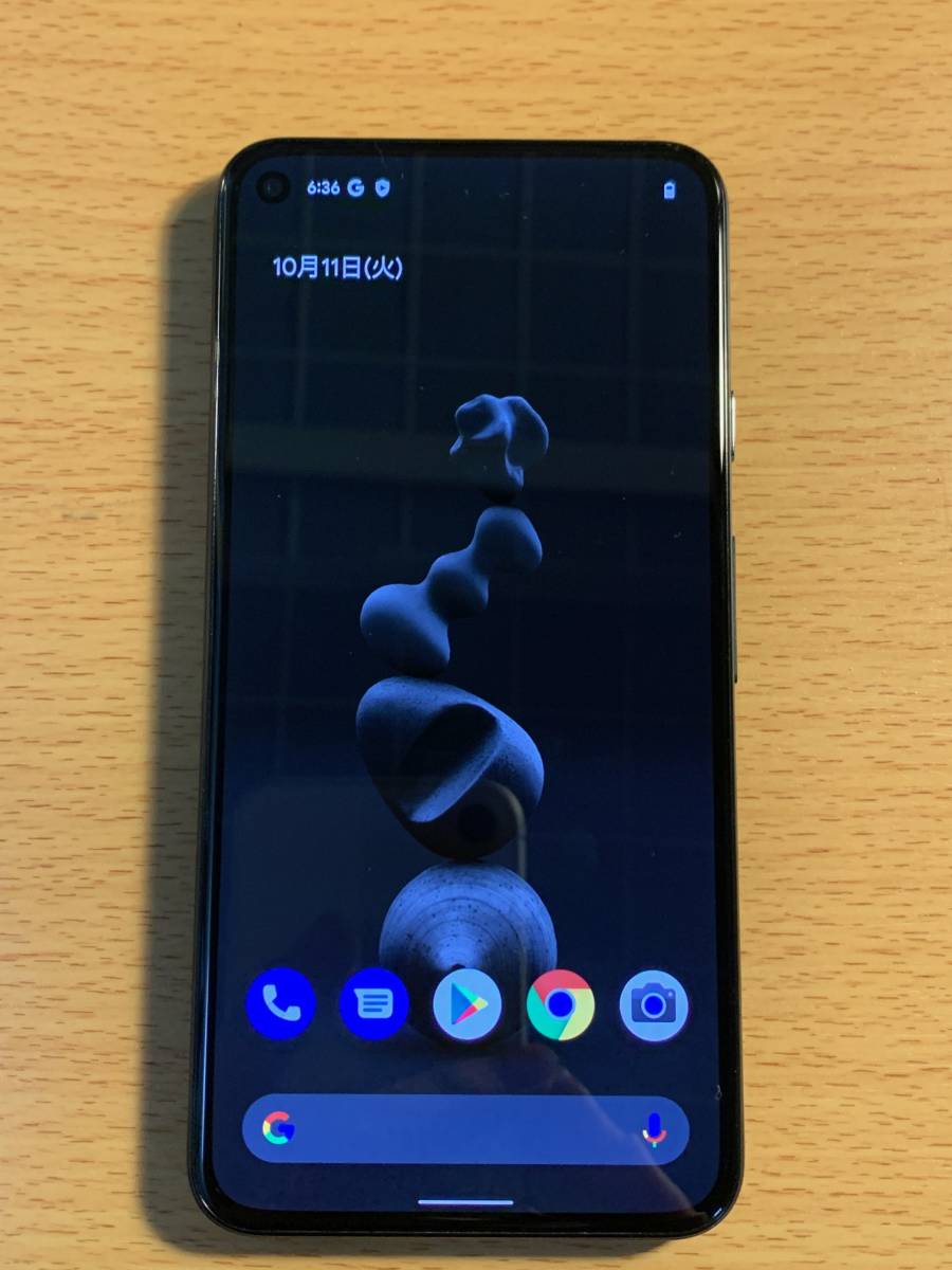 中古美品 Google Pixel 5 Just Black 8GB 128GB G5NZ6 SIMフリー