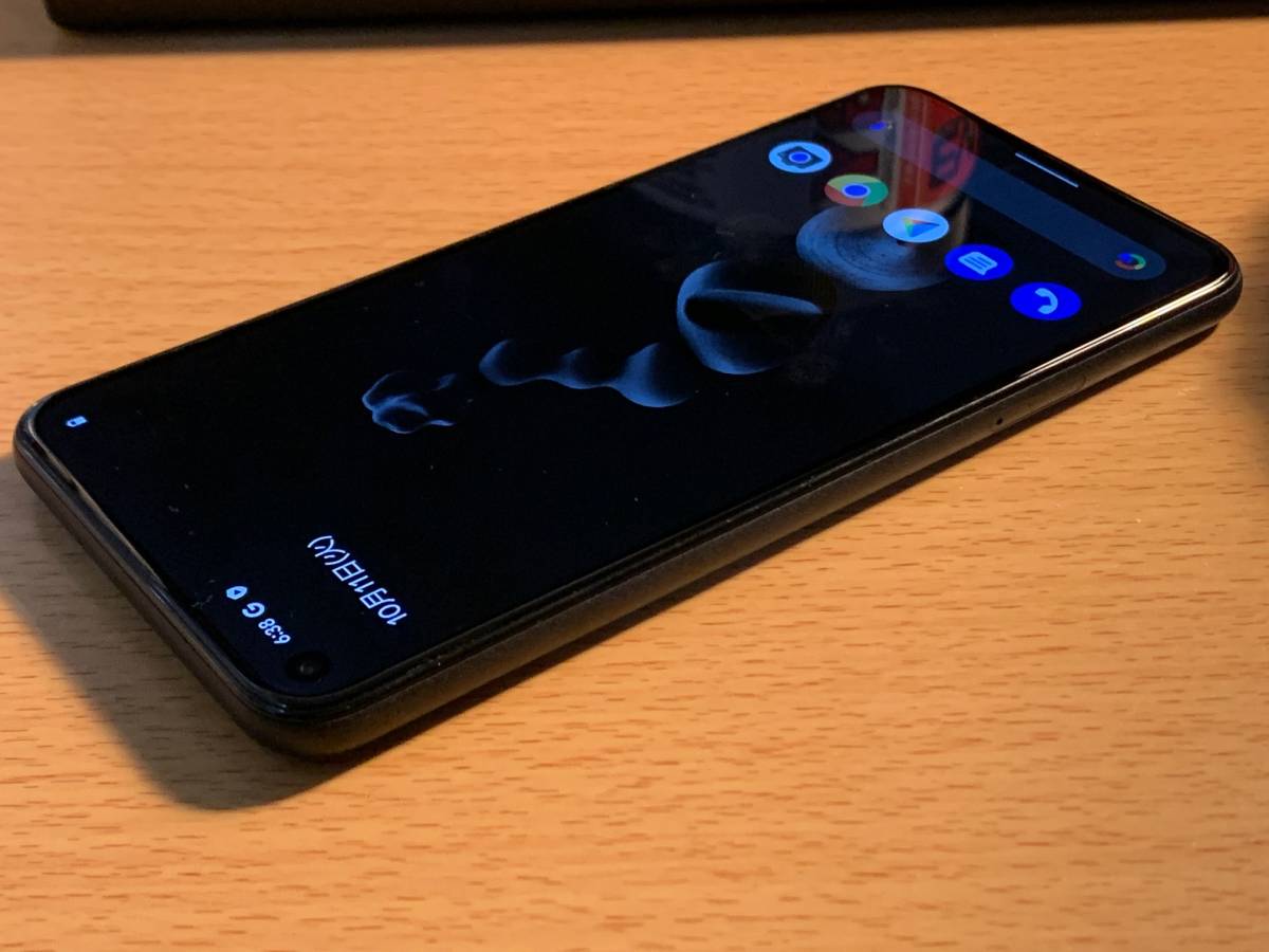 中古美品 Google Pixel 5 Just Black 8GB 128GB G5NZ6 SIMフリー