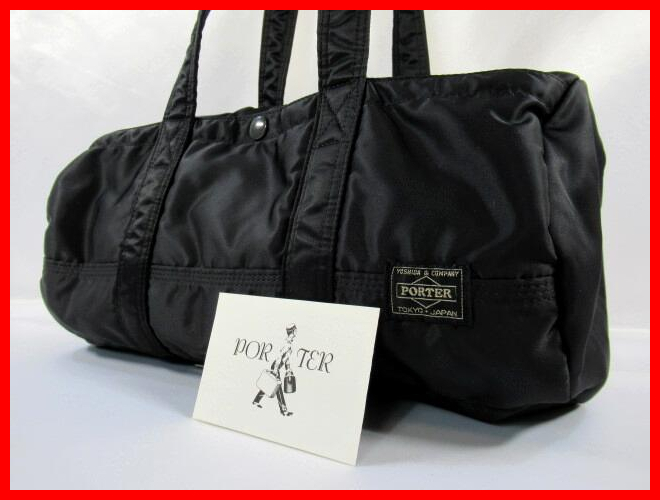  級 吉田カバン PORTER TANKER DUFFLEBAG L ポーター タンカー ボストンバッグ L ダッフルバッグ ブラック 肩掛け 日本製(ボストンバッグ)｜売買されたオークション情報、yahooの商品情報をアーカイブ かばん、バッグ