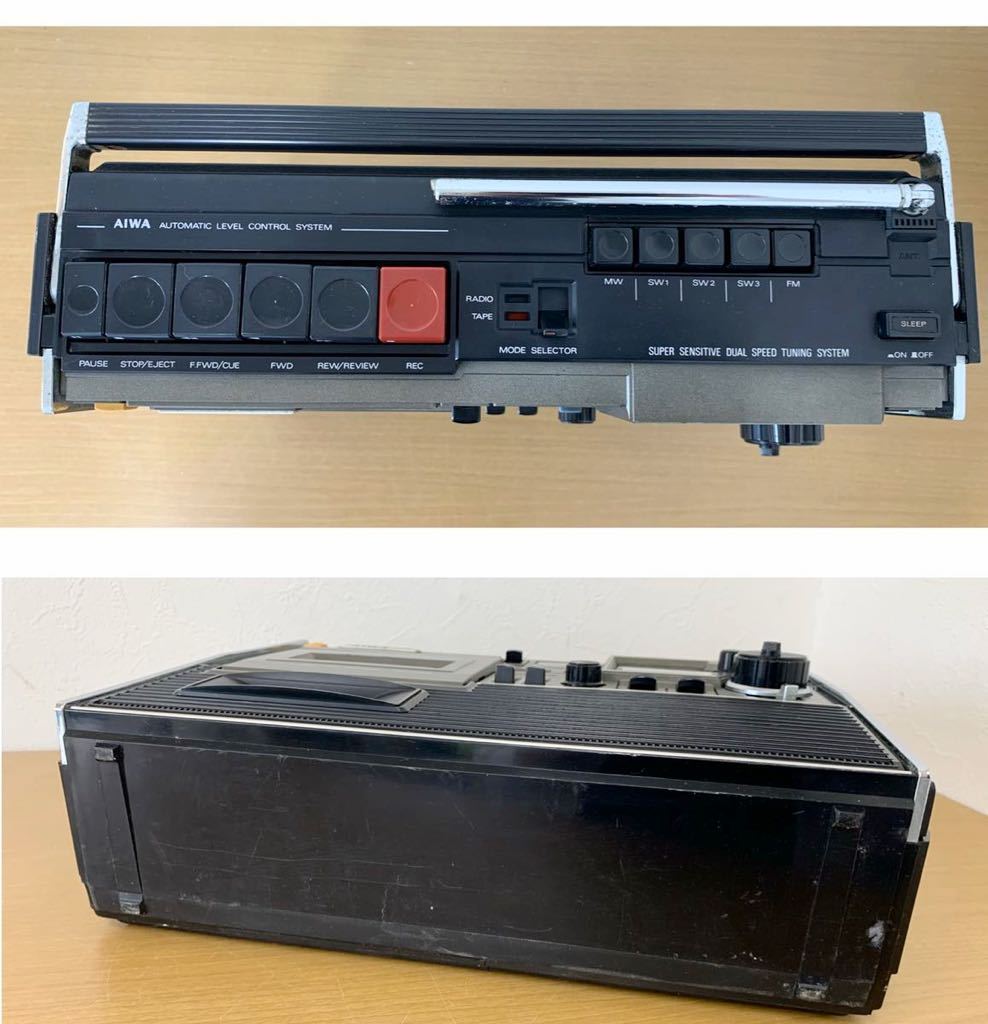 ★昭和レトロ　ラジカセ★Aiwa アイワ TPR-255 　レトロインテリア 975M）AIWA アイワ TPR-255 ラジオ カセットレコーダー ラジカセ 時代