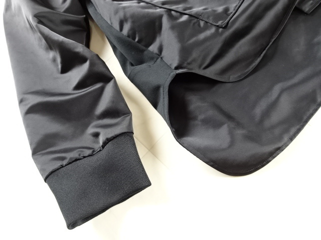 新品☆バジーレ28のブルゾン/MA1・黒・13号～・定価4.7万円