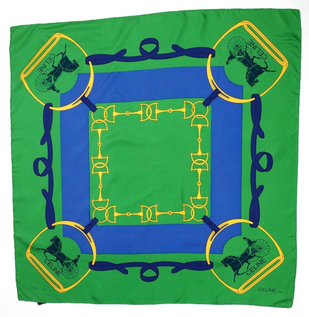 TE8993▽イタリア製《CELINE セリーヌ》 vintage 馬車 ホースビット 鐙  