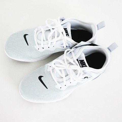 未使用品 ナイキ NIKE スニーカー AQ7491-100 フレックストレーナー9 ロゴ US6 グレー ※EKM レディース