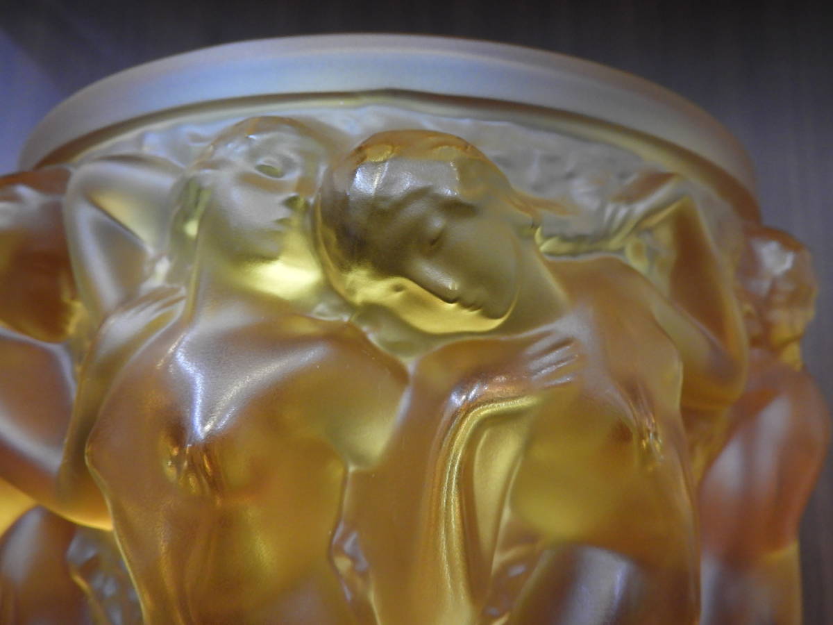 LALIQUE 色 ラリック バッカスの巫女 バコーントゥ フラワーベース 
