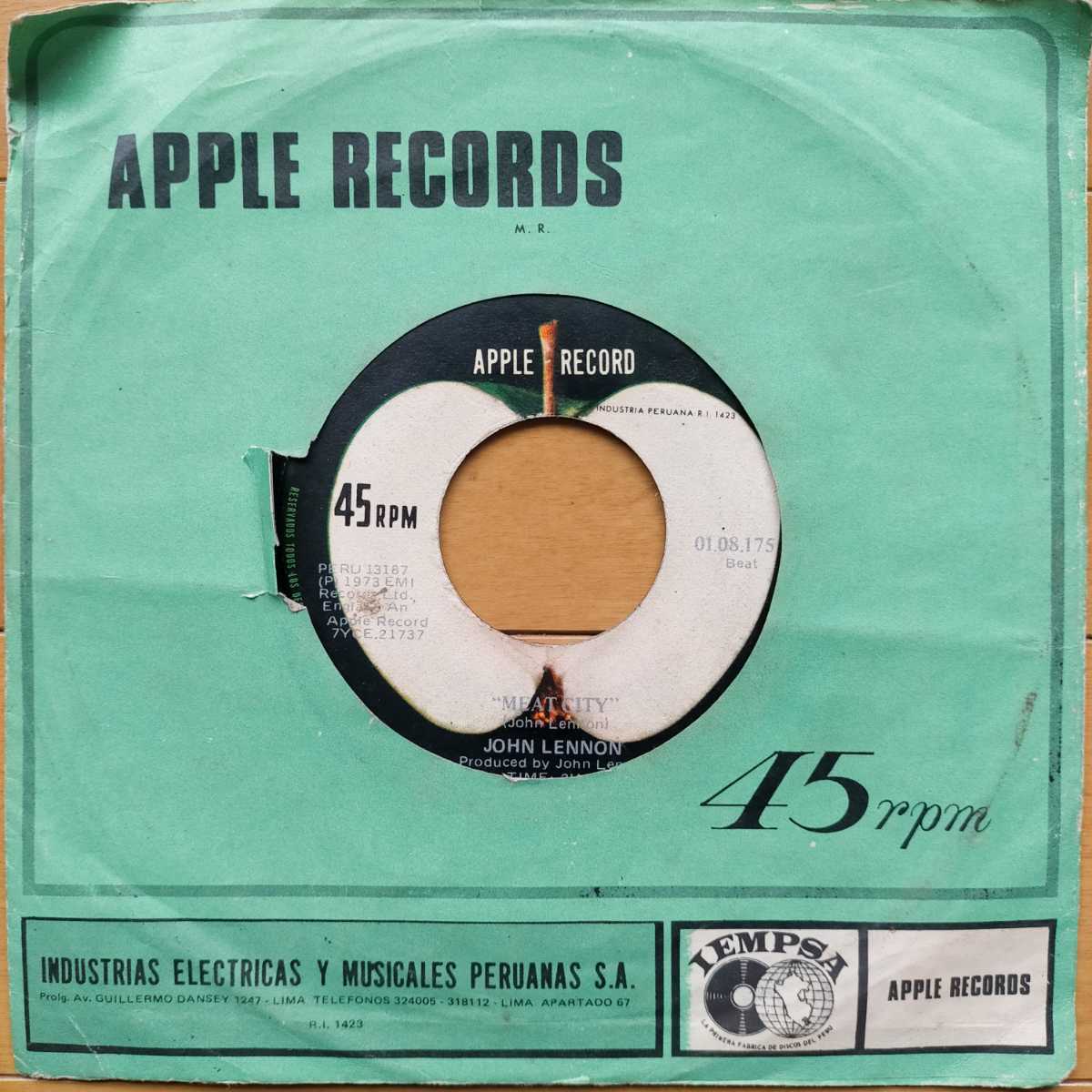 限定SALE，品質保証 PERU盤 JOHN LENNON MIND GAMES / MEAT CITY BEAT表記 EP 7インチ BEATLES(その他)｜売買されたオークション情報、yahooの商品情報をアーカイブ公開 - オークファン B