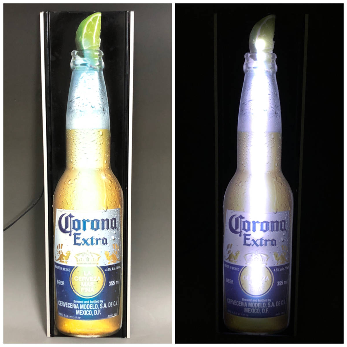 コロナビール Corona ヴィンテージ ライム : 看板 ブリキ看板 木製 