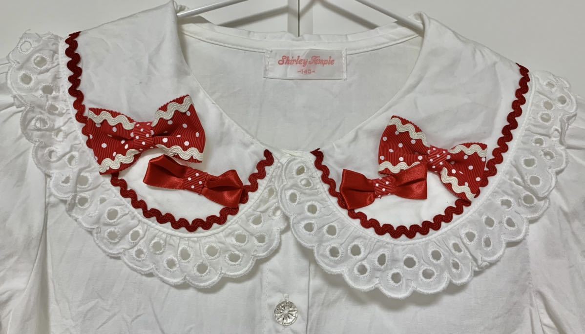 シャーリーテンプル☆阪急百貨店限定☆長袖ブラウス☆140☆リボン  