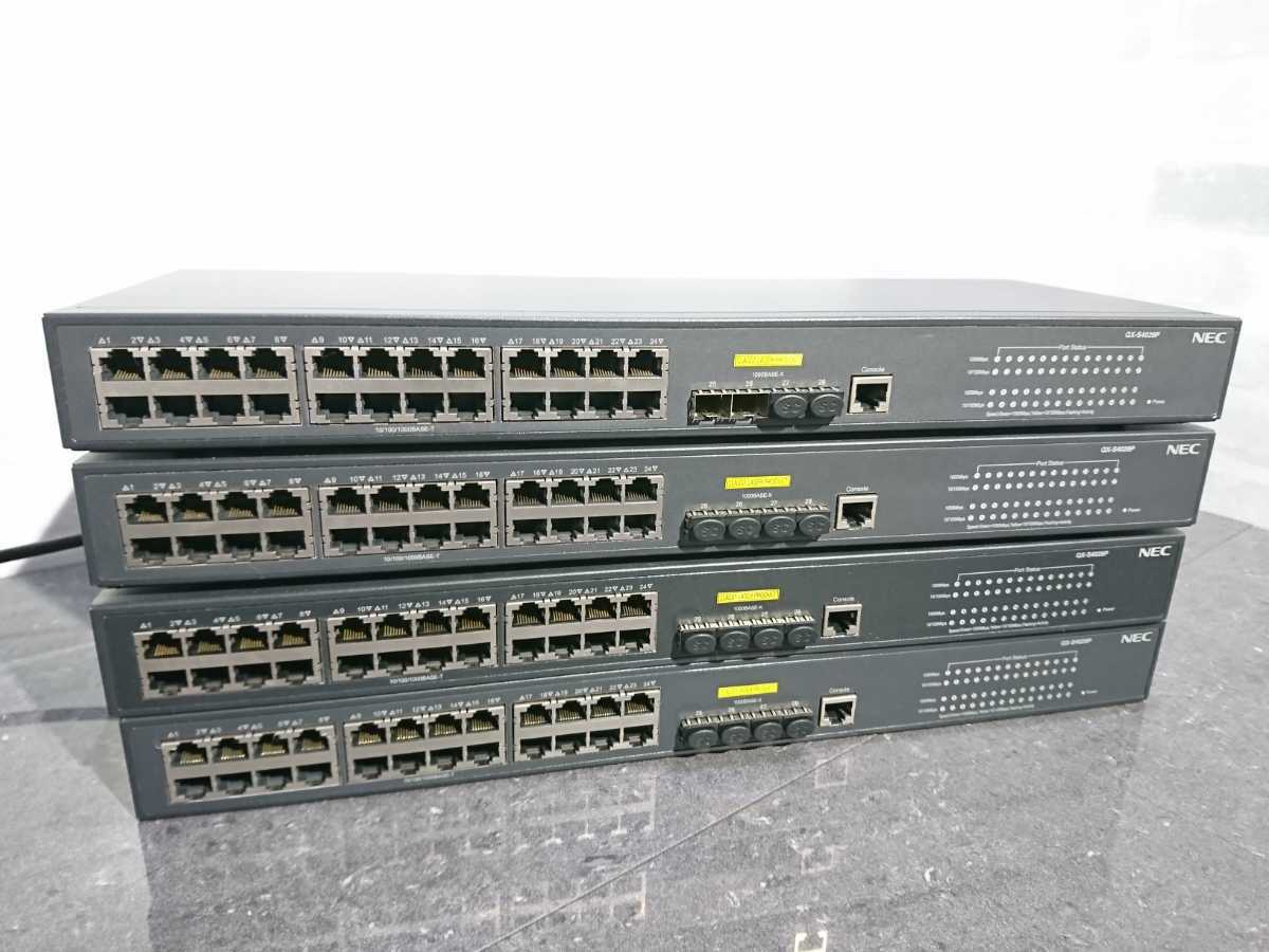 爆買い，大人気 管H79 NEC QX-S4028P 24ポート L2スイッチ ルーター 通電OK 4台セット(ルーター)｜売買されたオークション情報、yahooの商品情報をアーカイブ公開 - オークファン ルーター