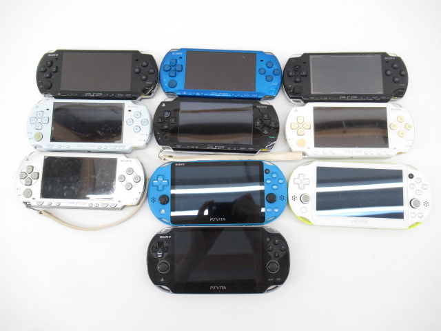 s22215-rj [送料850円] ジャンク○ SONY PSP-1000×3， PSP-2000×2