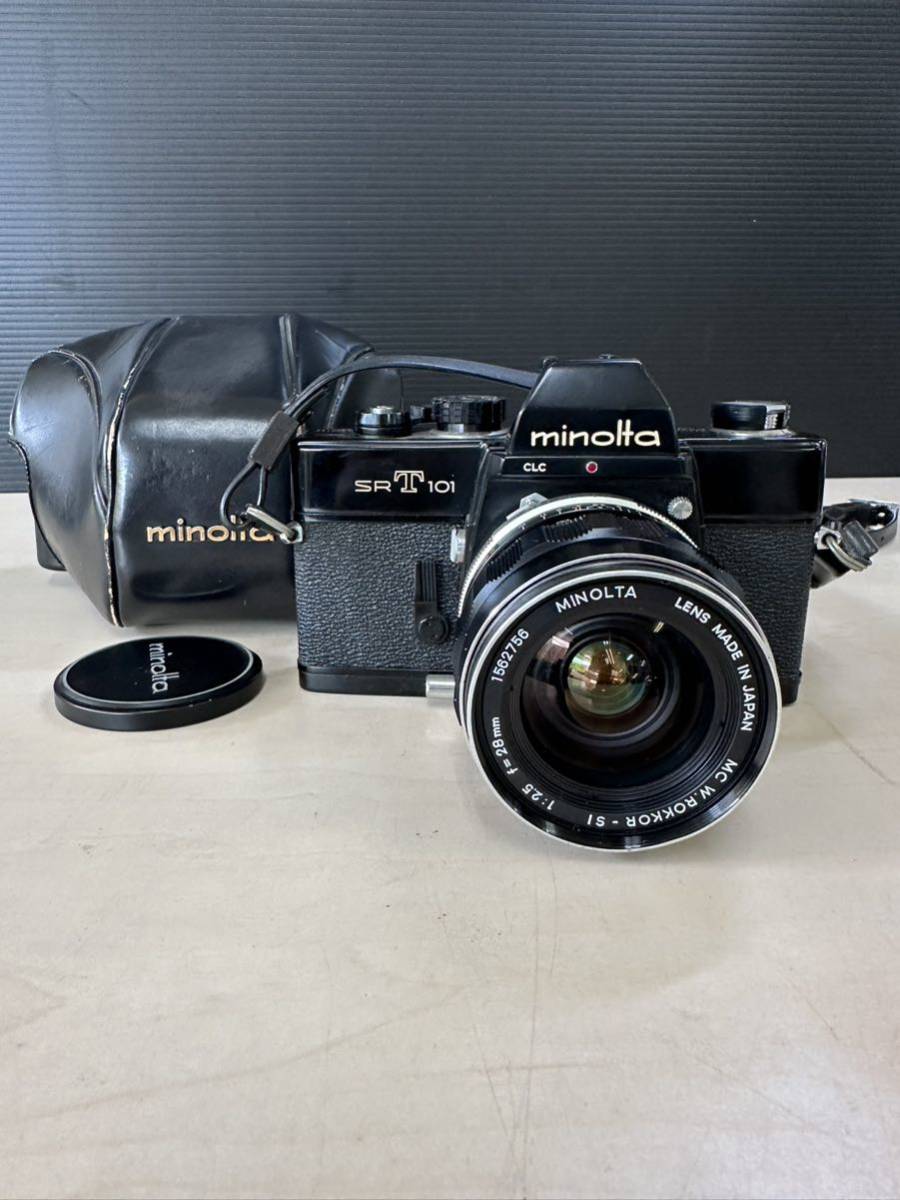 minolta ミノルタ SRT101 MC W.ROKKOR-S1 1:2.5 f=28mm カメラ ボディ レンズセット