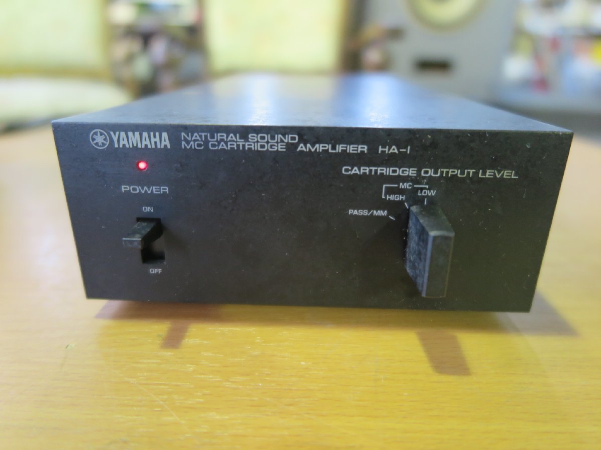 YAMAHA HA-1 MCカートリッジ用アンプ、音出しできるも、現状、ジャンク扱いで YAMAHA HA-1 MC 動作品MC専用ヘッドアンプ C-2の内蔵のヘッドアンプ部をグレードＵＰしたフォノイコライザー ヤマハ初のヘッドアンプ