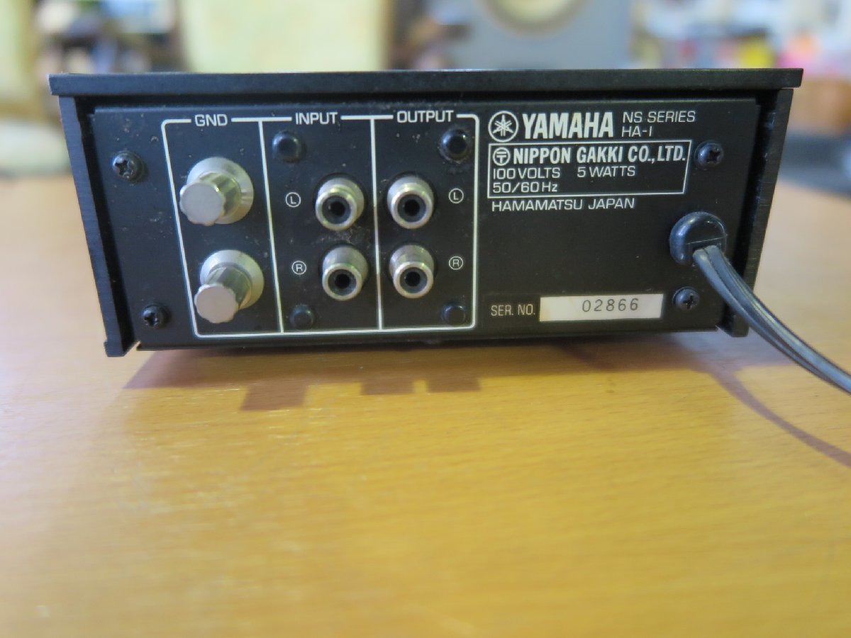 YAMAHA HA-1 MCカートリッジ用アンプ、音出しできるも、現状、ジャンク扱いで YAMAHA HA-1 MC 動作品MC専用ヘッドアンプ C-2の内蔵のヘッドアンプ部をグレードＵＰしたフォノイコライザー ヤマハ初のヘッドアンプ