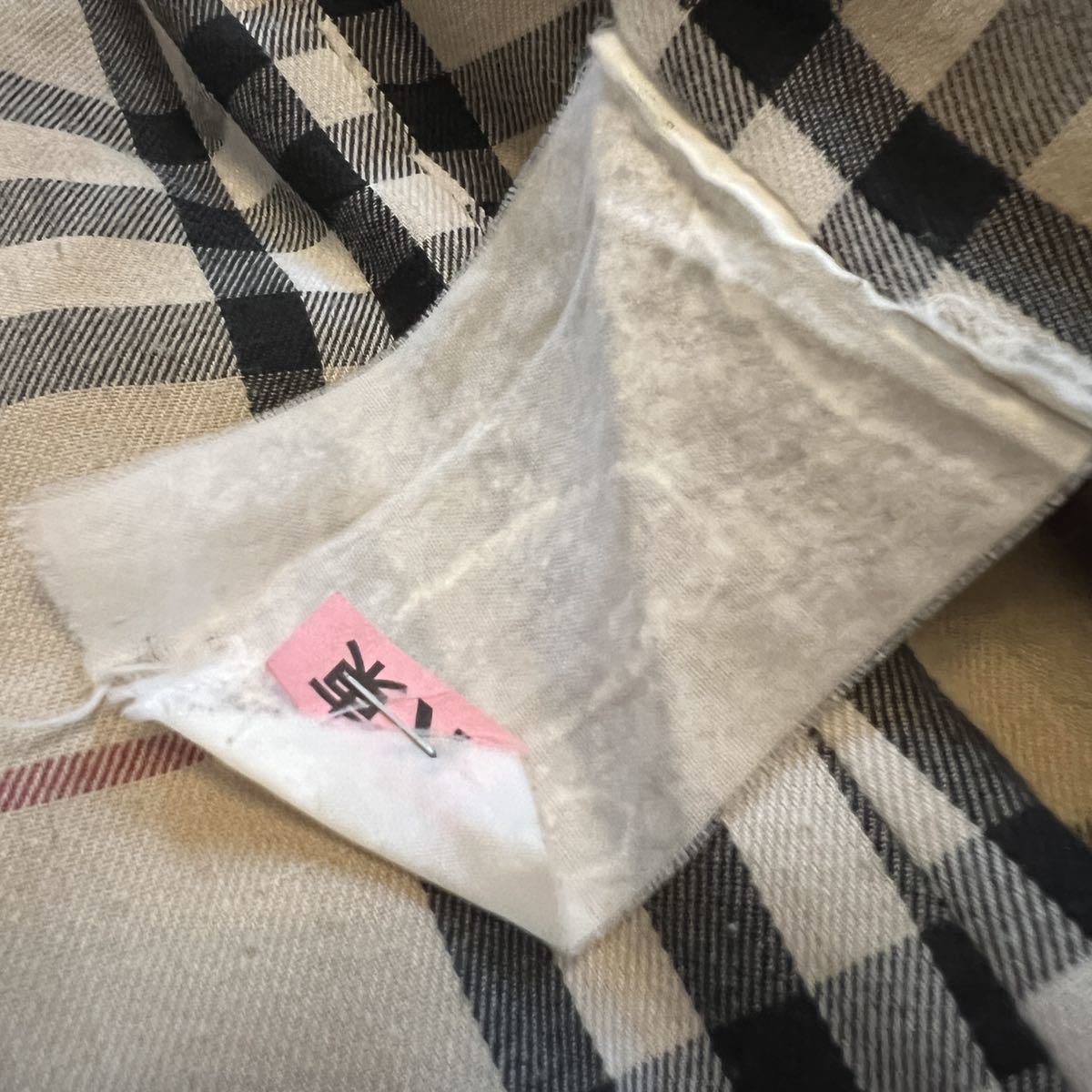 バーバリー ロンドン 黒 ウールコート カシミヤ混 ノバチェック
