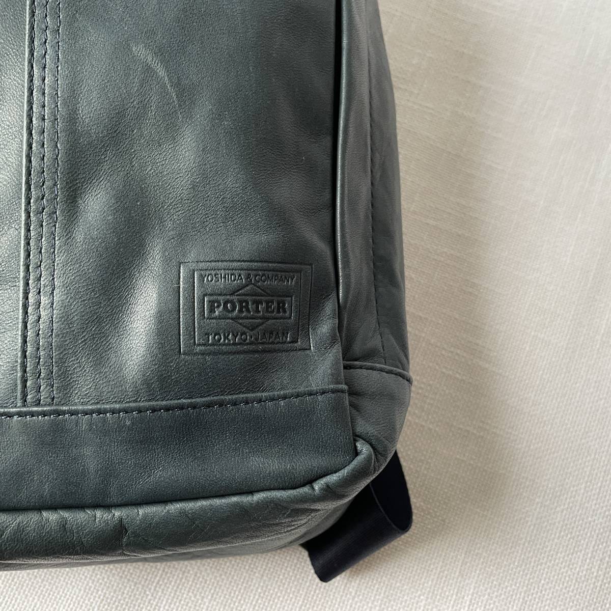 □1円〜 □PORTER FRANK ポーター フランク レザーボディバッグ 