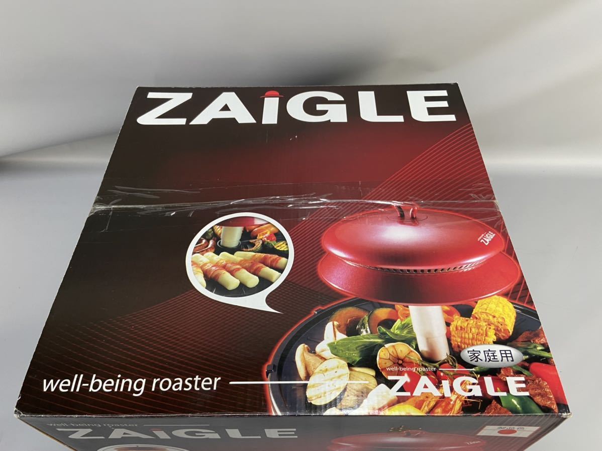 未使用 ZAIGLE ザイグル 赤外線サークルロースター 無煙 レッド 卓上