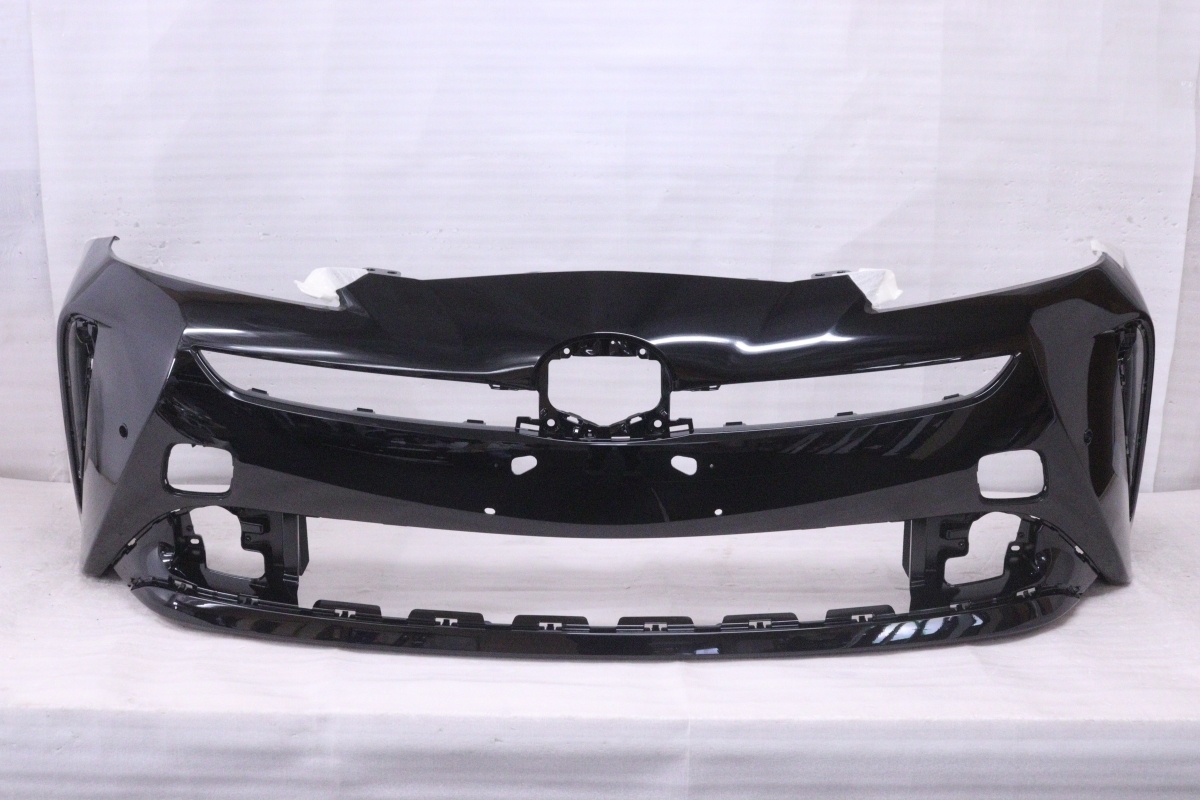 20-1190★未使用品★ソナー穴4ヶ★後期 ZVW51 プリウス A Aプレミアム フロントバンパー★52119-47740 ブラックマイカ★トヨタ 純正 (KK)
