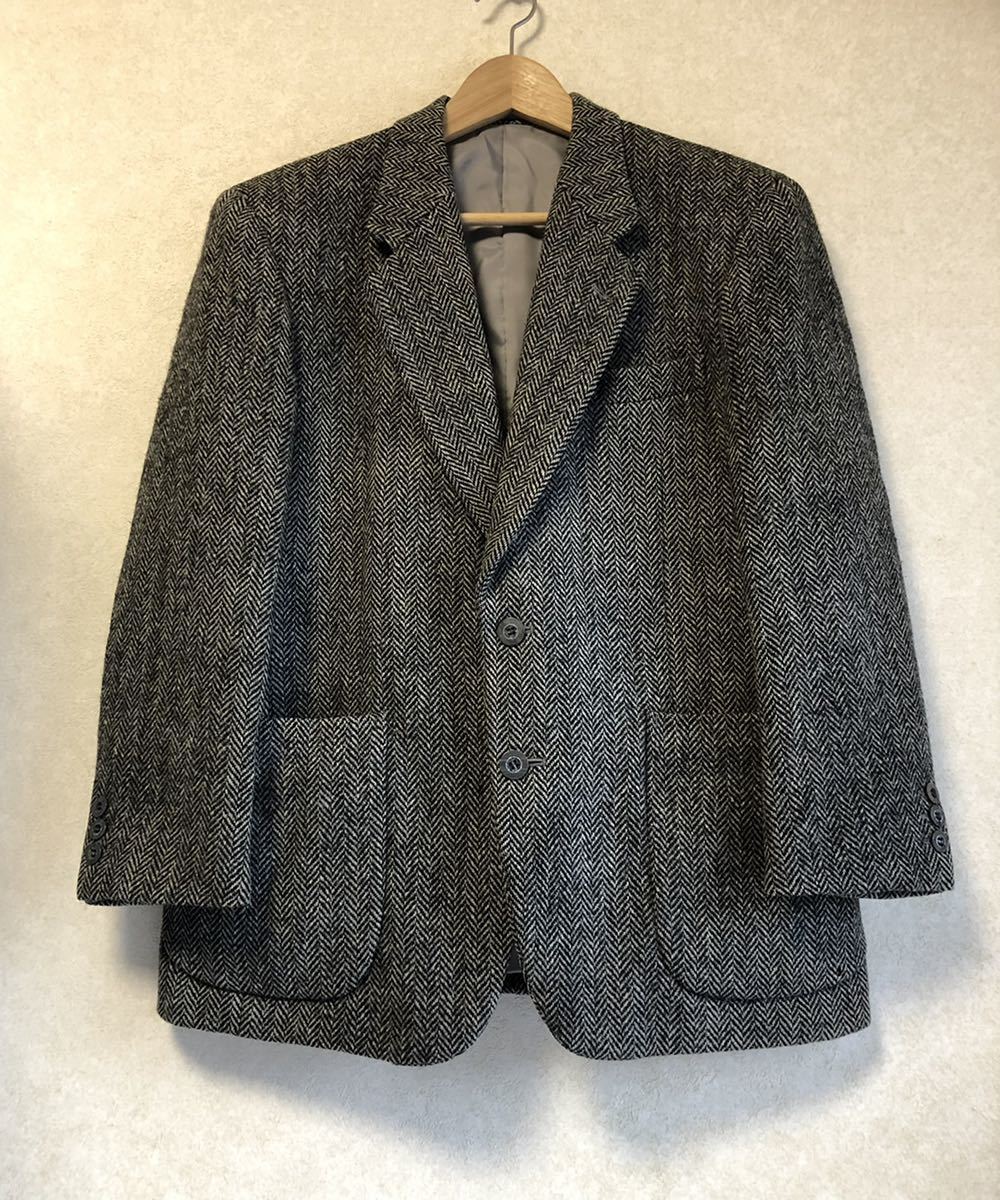 定番，爆買い ハリスツイード james anderson ヘリンボーン 100% PURE WOOL 2ボタン ウール テーラード ジャケット ブレザー Harris tweed ツィード(Sサイズ)｜売買されたオークション情報、yahooの商品情報をアーカイ Sサイズ