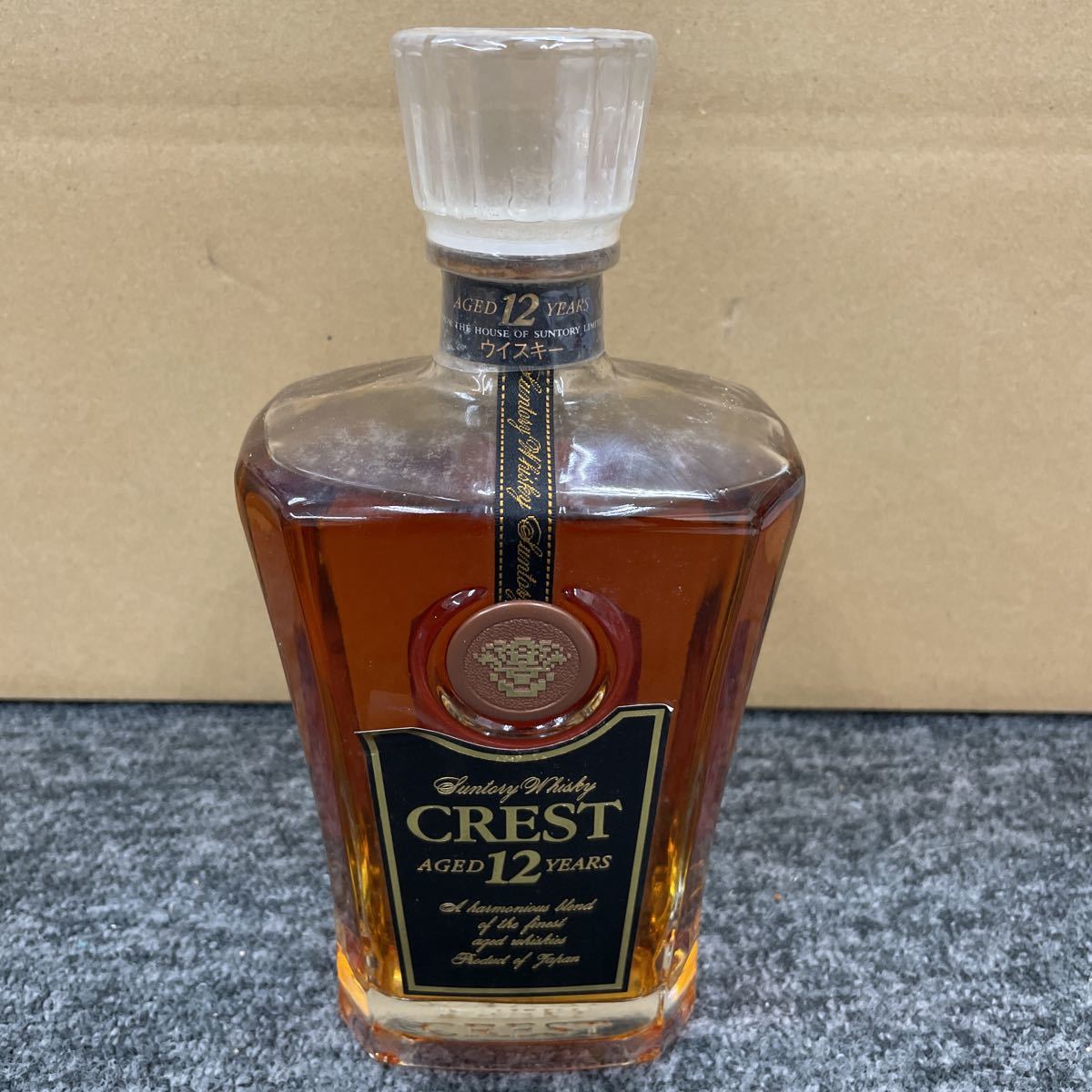 21. ☆未開栓☆ SUNTORY WHISKY CREST 12年 サントリークレスト 750ml