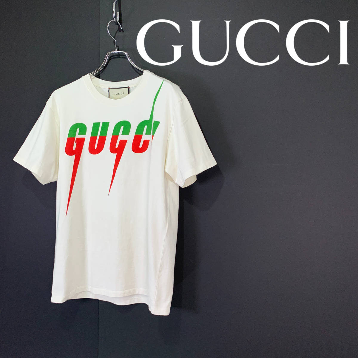 GUCCI グッチ | T メンズ サンダル 半袖 ロゴ ブレードプリント Tee 