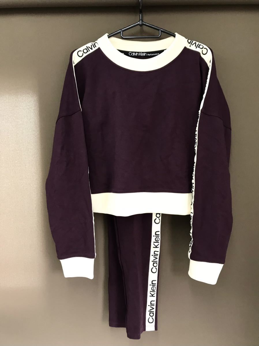 □Calvin klein/カルバンクライン/スウェット/セットアップ/パープル