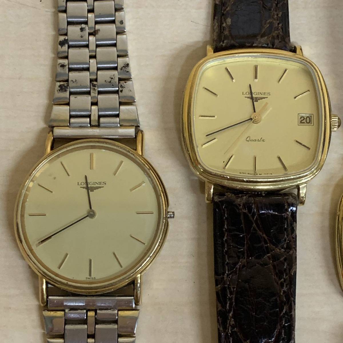 1円~【電池交換済み】LONGINES ロンジン 5点セット L4.637.2 L970.2