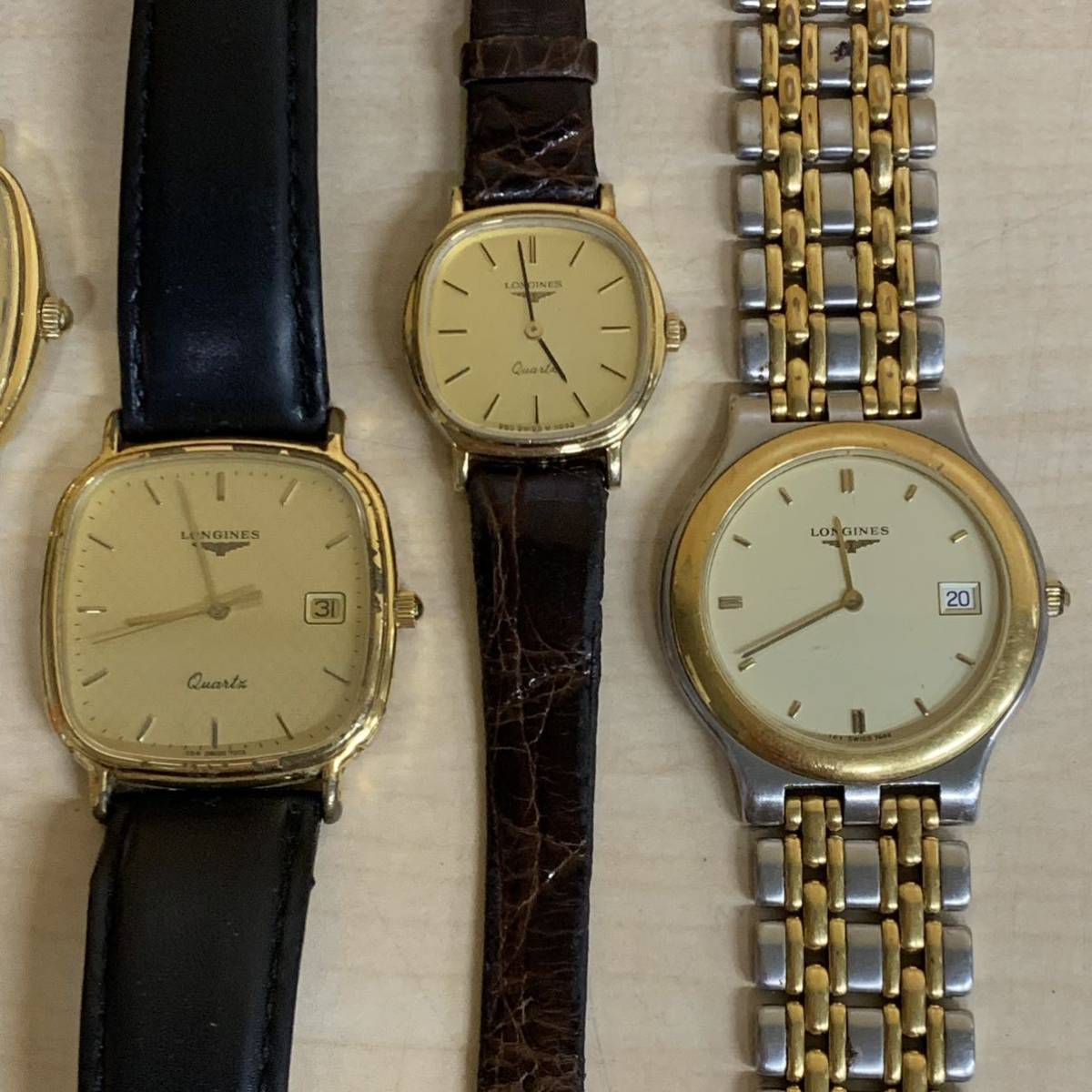 1円~【電池交換済み】LONGINES ロンジン 5点セット L4.637.2 L970.2 L156