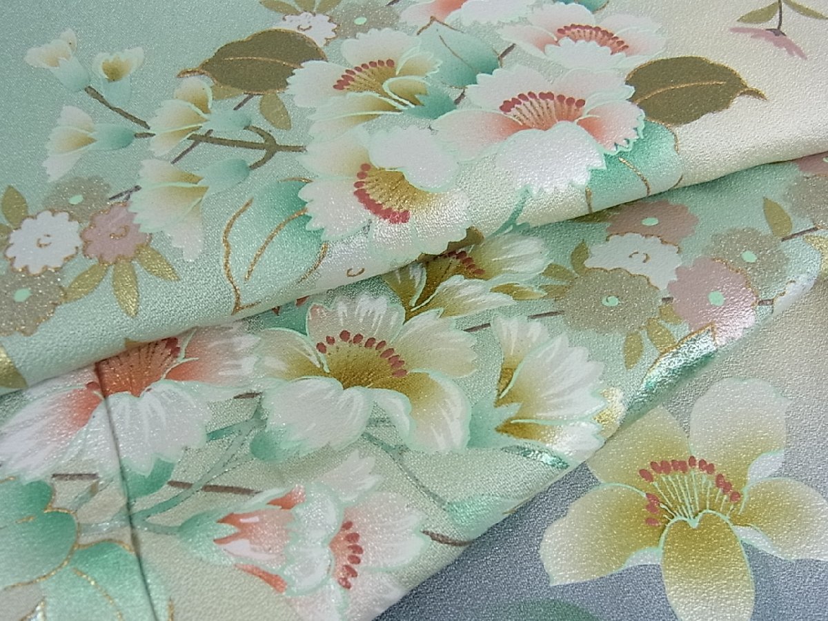  花美人着物 訪問着 枝花文 暈し染め 金銀彩 逸品 ps0617(仕立て上がり)｜売買されたオークション情報、yahooの商品情報をアーカイブ公開 - オークファン 仕立て上がり
