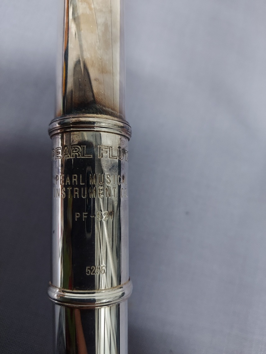 Pearl フルート PF-521 Eメカ付き ケース付 吹奏楽 パール
